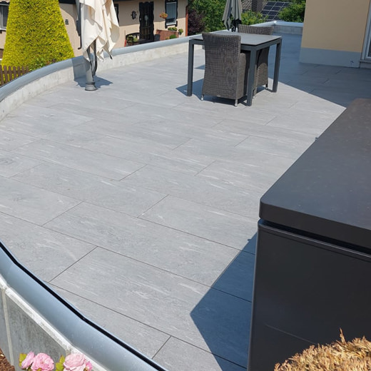 Der fertige Terrassenbelag